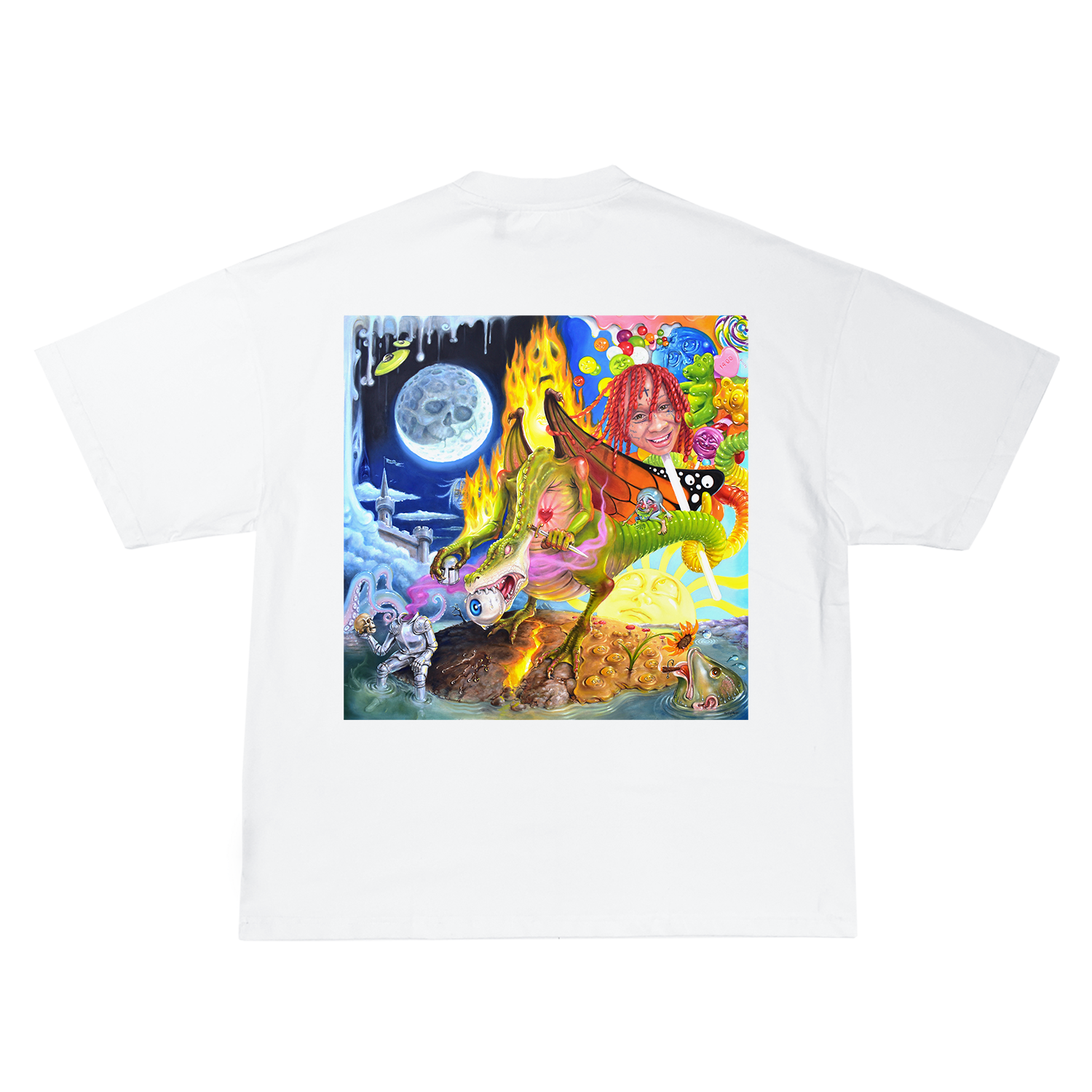 Trippie redd hot sale white shirt